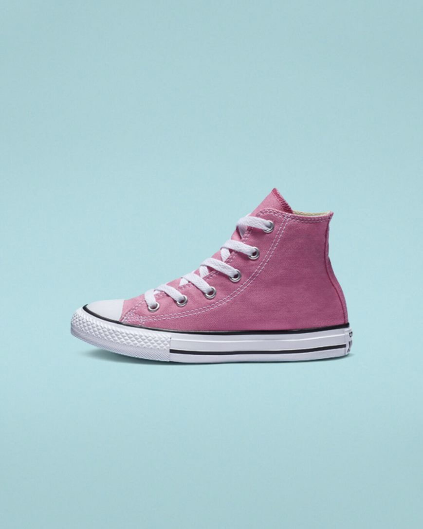 Tenis Converse Chuck Taylor All Star Classicos Cano Alto Menino Rosa | PT K01PT59